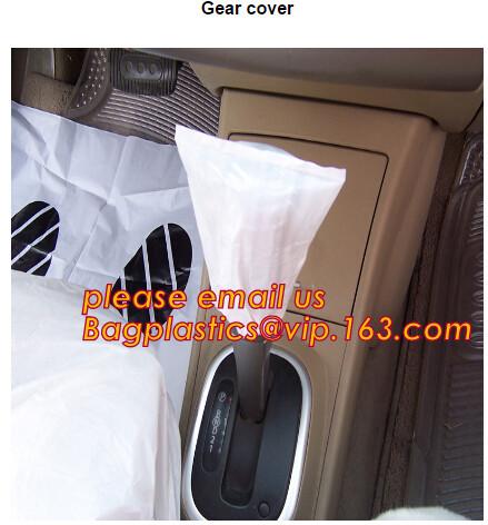 durable full set disposable car seat cover/plastic steering wheel cover, Auto Consumable Paint masking film Disposable c
