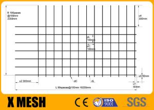 China Rl718 Concrete Reinforcing Mesh Longitudinal Wires 7 Spacing 100mm 68kgs Rectangular wholesale
