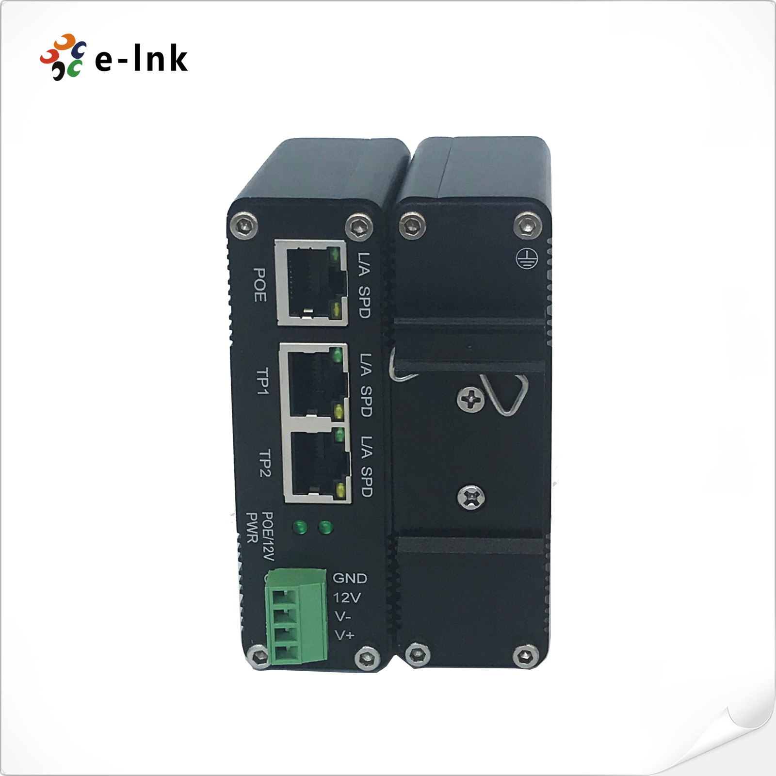 Quality PoE Injector Splitter 12VDC Output 2-Port Data Output Splitter for sale