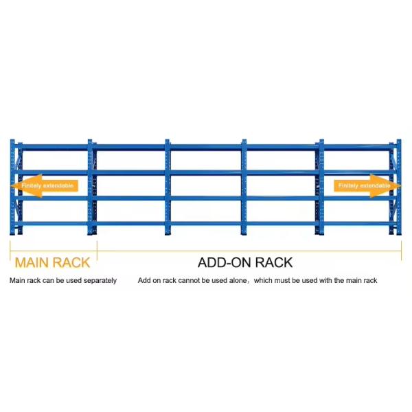 Medium Duty Rack Carton Box Storage rack Long Span Rack Warehouse Storage Racking