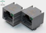 Unshielded RJ45 Ethernet Connector Modular Jack 1 X 2 Ports For Network Repeater
