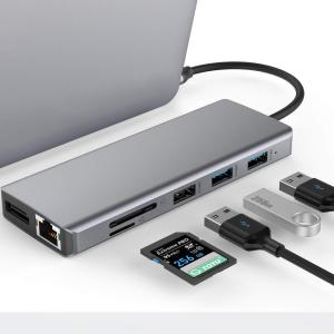 China USB A Type C Hdmi Usb Hub With 5Gbps Transfer Speed And Power Supply wholesale