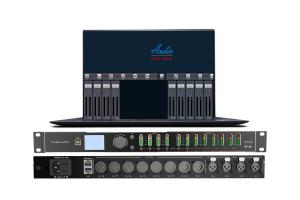 China AGC Speaker Management Processor , Dante Digital Loudspeaker Management System With Matrix wholesale