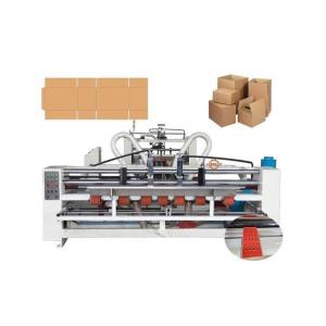 China Automatic Box Folder Gluer Machine With Vacuum Feeding PLC Control wholesale
