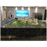 Multiple Building Architecture Models With Integrated Landscaping And Lighting
