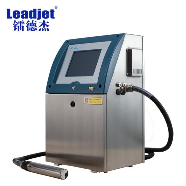 Quality V280P 220V Small Character Continuous Inkjet Printer , CIJ Printing Machine MEK Ink Type for sale