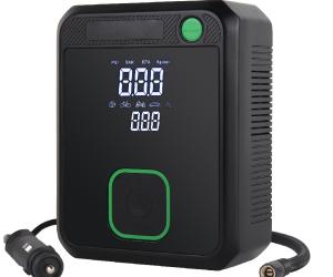 Electric Tire Inflator LCD Digital Display Car Air Pump With Deflating Function