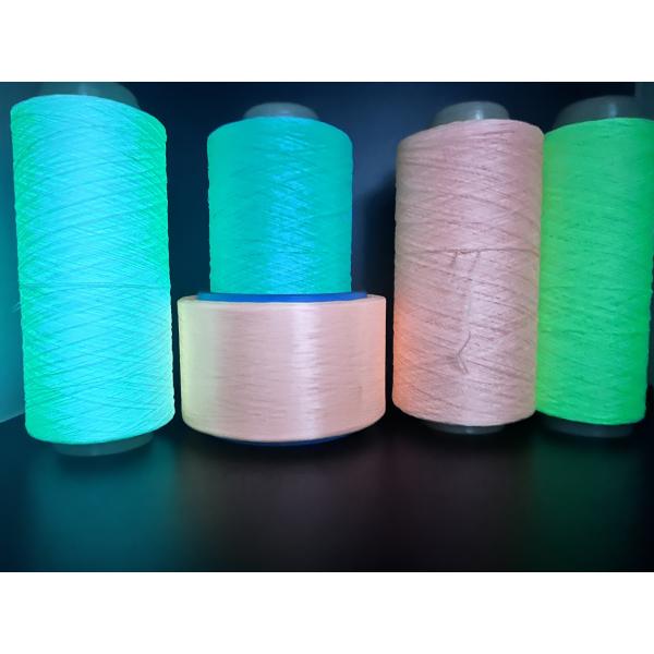 Fluorescent Glow Up Yarn Luminous Polyester Yarn 150D Polyester Glowing Yarn