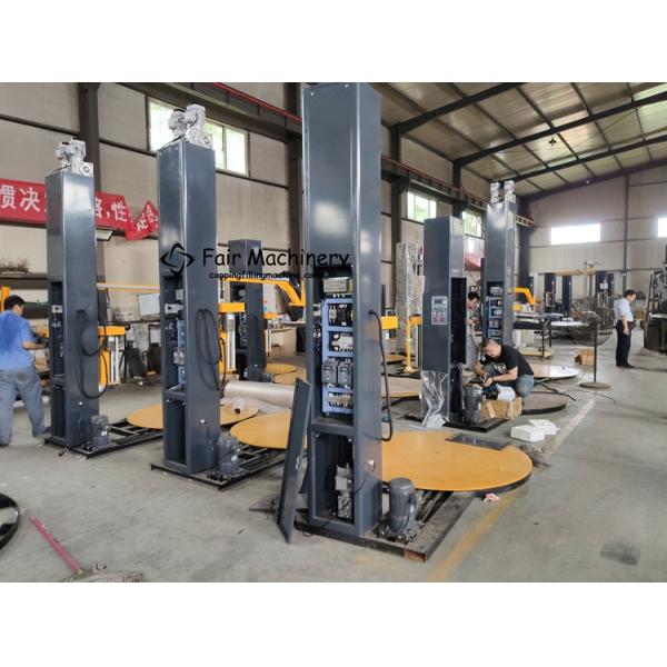 1.5KW 1500mm Skid Wrapping Machine , 110VAC Automatic Pallet Shrink Wrap Machine