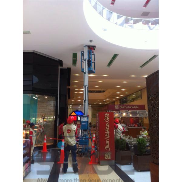 Easy Loading Mobile Elevating Work Platform 7.6 Meter Platform Height For One Person
