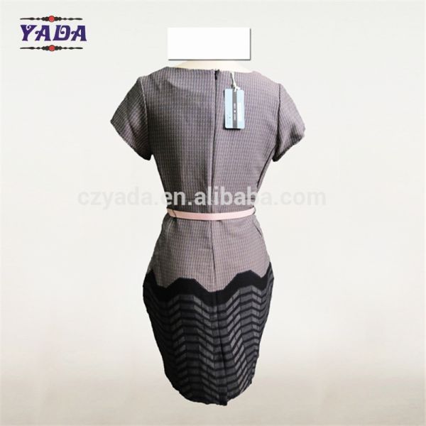 Women slim fit bodycon print border design China dress fashion woman clothes women ladies for sale