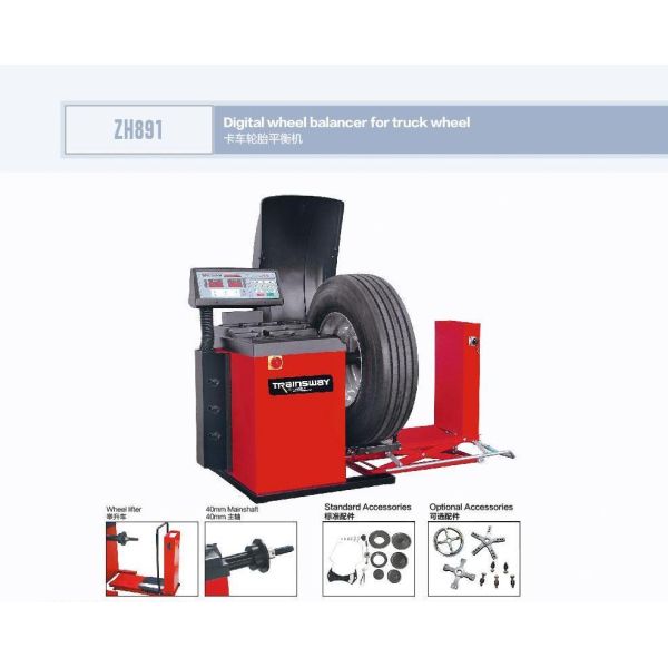 Truck Tyre Balancing Machine Wheel Balancer Trainsway Zh891