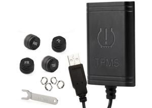 China Tire Pressure Monitoring System Android Tire Pressure Monitor Wireless Transmission 4 External For Vehicle USB TPMS wholesale