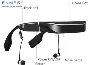 China 2D Smart HD Virtual Reality Glasses Wireless With Bluetooth LCD Display on sale