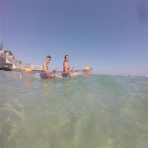 Buy cheap SGS Plastic Small Fishing Boats Unbreakable Polycarbonate Clear Lover Kayaks from wholesalers
