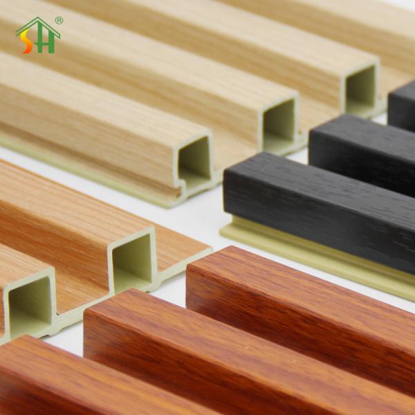 Quality Fireproof Composite Wpc Wall Panel Indoor Cladding Fluted Wall Panel for sale