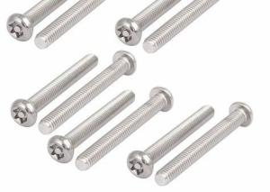 Customized Zinc Plated Steel zinc plated Security Screw With Sharp Point Coarse Thread
