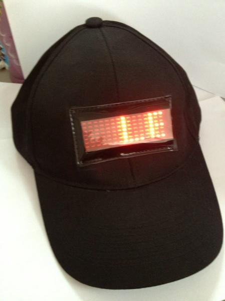 Quality Programmable Scrolling LED Message Cap for sale