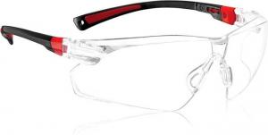 China 10in Clear Rubber Lightweight Eye Protection Safety Glasses Anti Fog 1.06oz wholesale