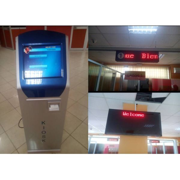 Bank Restaurant LCD Counter Wireless Wired Qms Queue Management System
