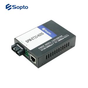 China Single Mode Fiber Media Converter Fiber To Ethernet Built In IP Based Web Interface wholesale