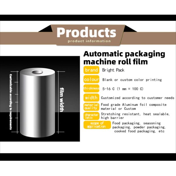 High - Performance Aluminum Foil Roll Film For Tea Packaging Needs