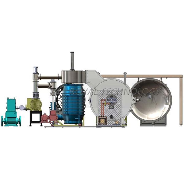 Horizontal Vacuum Metalizing Machine High Reflective Single Door Structure