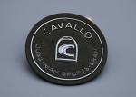 Microfiber Material Embossed Patches With Custom Silver Logo