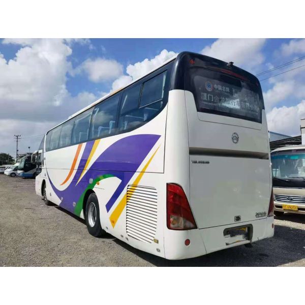 Used Golden Dragon Bus XML6125 Used Tour Bus 55seats Yuchai Rear Engine 127kw Euro IV Double Doors