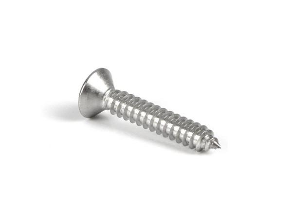 Quality Fully Threaded Self Tapping Metal Screws With Flat Slotted Countersunk Head for sale