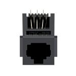 LPJE616NNL Tab Up Without LED 1X1 Port 6P6C RJ11 Modular Connector