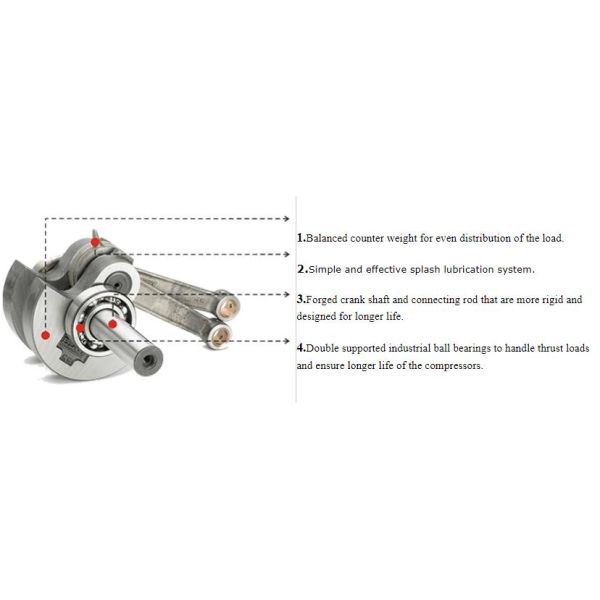 High pressure electric air compressor portable compressor piston