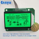 5.0V Custom Segment LCD Display HTN Positive Green Backlight Inverter LCD