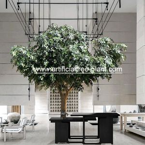 Environment Flexible Artificial Ficus Tree For School Decoration / Fake Ficus