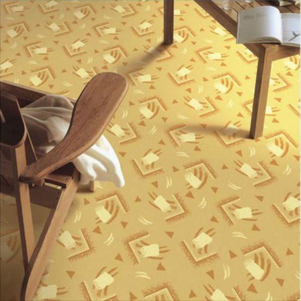 New solid brown print polypropylene floor carpet for living room