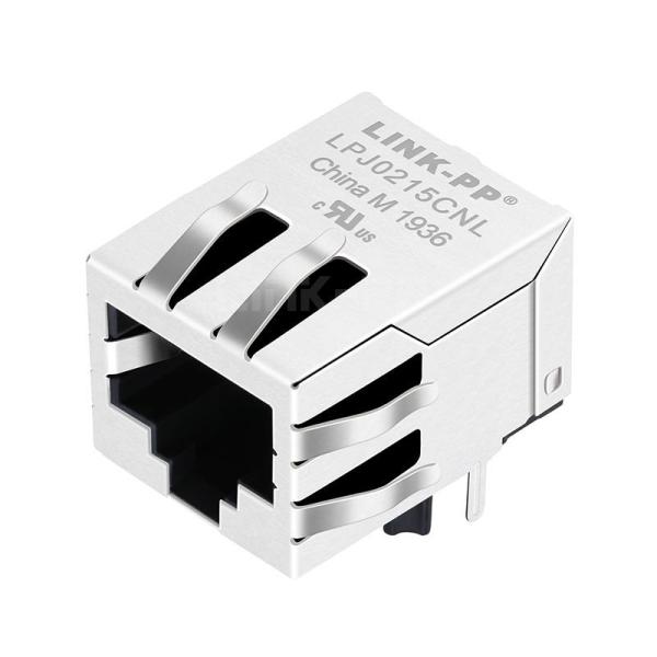 Quality Halo HFJ11-S101E-RL Compatible LINK-PP LPJ0215CNL 10 Base-T Tab Down Without Led Single Port RJ45 Ethernet Connector for sale