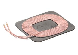 China Universal 5V 1.5A Qi Wireless Receiver Coil One Layer With 100KHZ Frequency wholesale