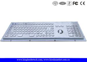 China 103 Keys Trackball Rugged Metal Keyboard With Number Keys Function Keys wholesale