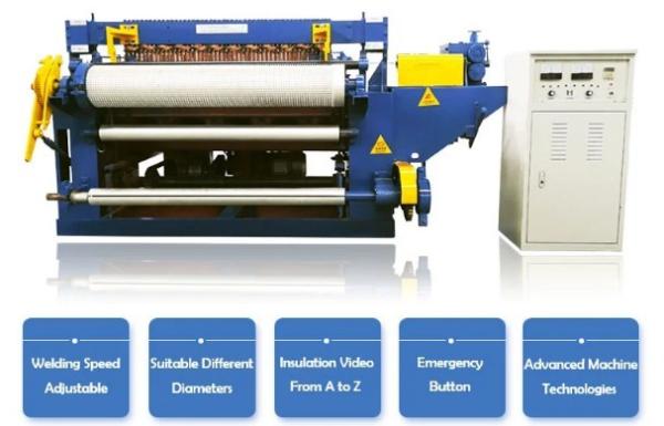 Quality DZ-45 Color customization 3m Width CNC Stainless Steel Full Automatic Welded Wire Mesh Machine for sale