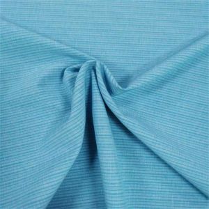 China Tight Stripe Polyester Spandex Fabric 148CM 170gsm Woven Polyester Material on sale
