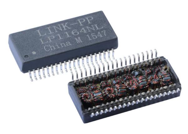 Quality XTFZ-H4001CG-JU Quad Port , 10/100 BASE - T Ethernet Transformer Modules LP1164NL for sale