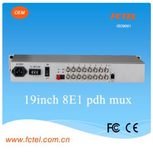 China High Reliability and Stability 8E1 TO FE 2RS232/422/485 PDH Fiber Optical Multiplexer wholesale
