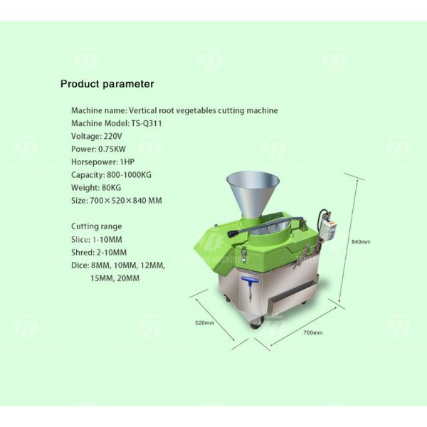 Multifunctional Vertical Bulb Vegetable Processing Machine Bamboo Shoots Cutter