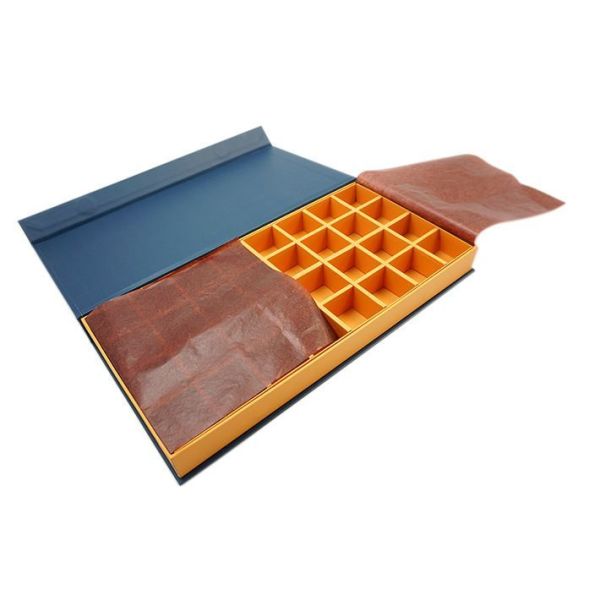 Embossed Texture Customized Gift Box Chocolate Candy Magnetic Cardboard Box Packaging