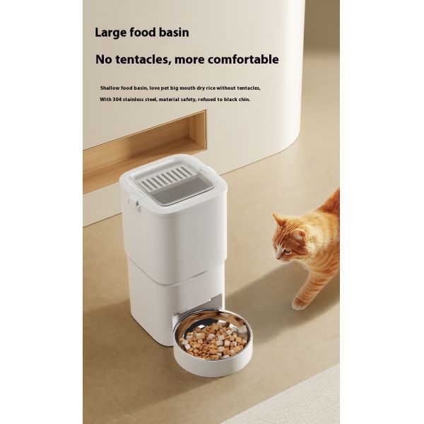 Smart Automatic Cat Dog Pet Feeder Large 6 Liter Capacity Eco-Friendly Solid Plastic Waterproof IPX5 Battery Powered