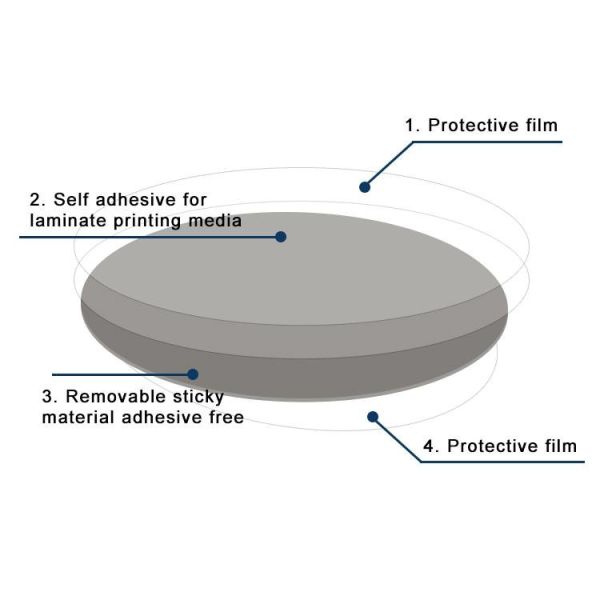 Printed TPE Removable Material Roll Whiteboard Sheet ODM