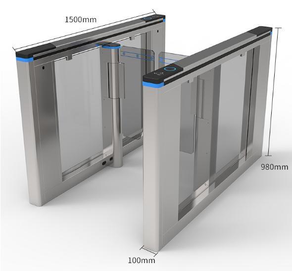 Quality Access Control Tripod Turnstile Gate Brushed DC Motor RFID QR Code Gate for sale