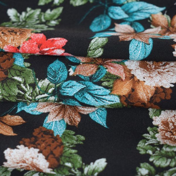 Textile Plain Reactive Printed Shirts Summer Dress Woven Rayon Fabric