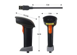 USB/RS232 Barcode Scanner Handheld Barcode Reader With CE Certification