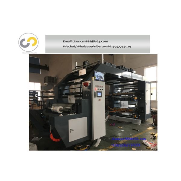 180pcs/minute high speed stack type flexo printing machine for plastic bag, paper bag